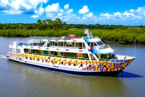 Cover image of ⛵Ship Name: M.V Rezav,  👉 Half A/C & Half NoN A/c Luxury Tourist Ship,