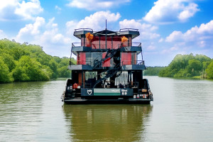 Cover image of 🌿 ⛵Ship Name: MV Silane-69 🌿🚢 Catamaran | Full A/C | Luxurious Cruise Ship