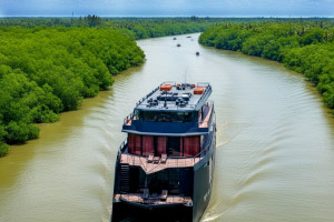 Cover image of 🌿 Sundarban Tour with MV Silane-69, 🌿🚢 Catamaran | Full A/C | Luxurious Cruise Ship