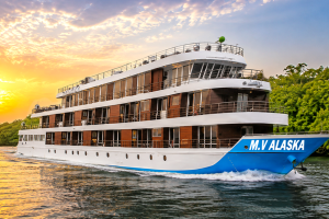 Cover image of ⛵Ship Name: M.V Alaska,  👉 Luxury Cruise Ship – 4★ Category with Star-link Internet., ☎️ Contact : +880 1732 124162 (what's app)